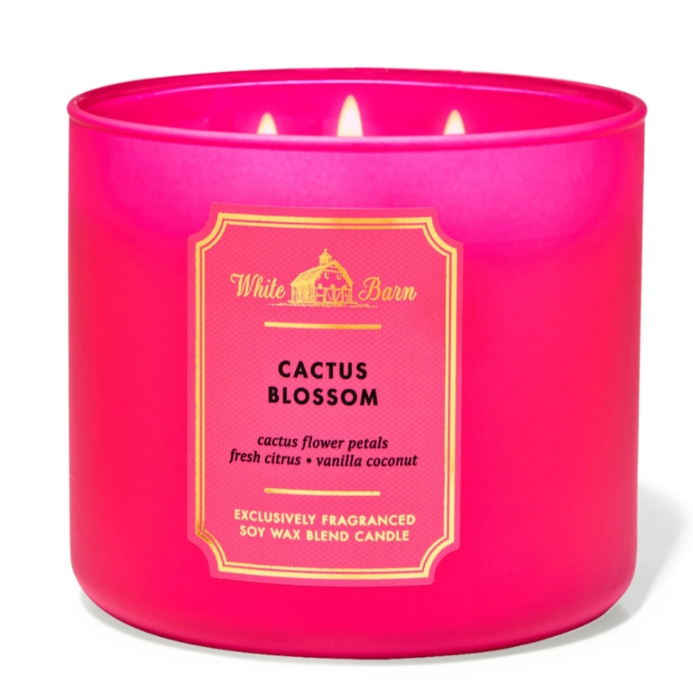 Bath And Body Works Cactus Blossom 3-Wick Candle